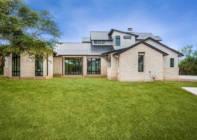 south austin custom home - exterior front