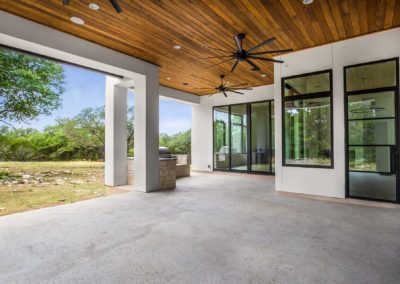 south austin custom home - exterior patio