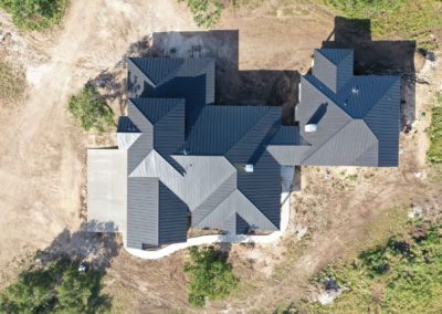 austin / round mountain custom home - aerial view