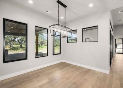 austin / round mountain custom home - dining room