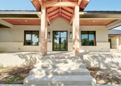 austin / round mountain custom home - front entrance