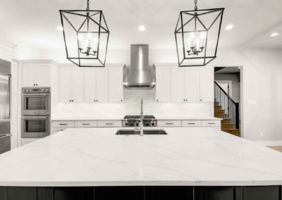 austin / round mountain custom home - kitchen island